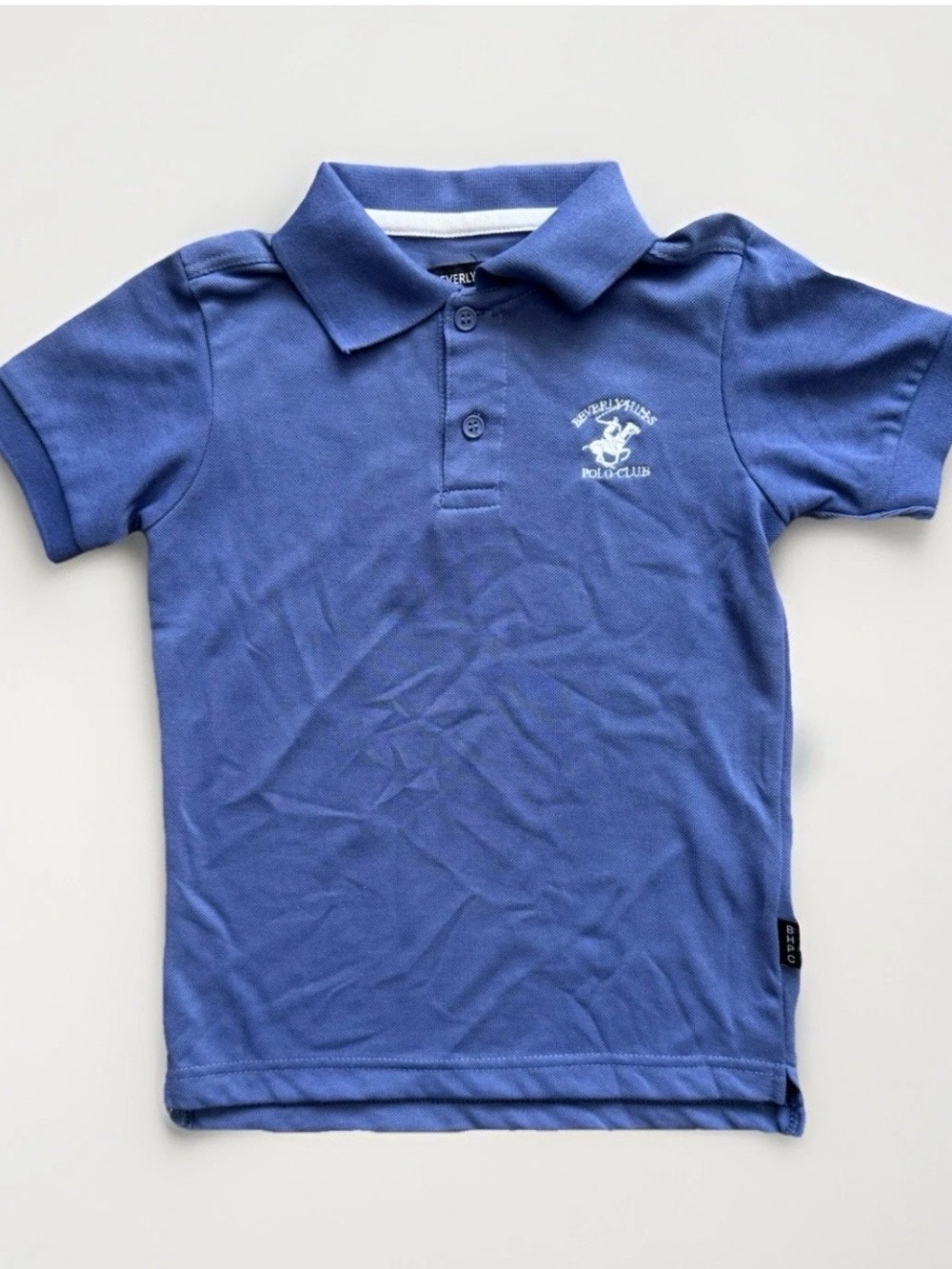 Beverly Hills Polo Club Boy’s Sz 4 Periwinkle Blue Polo Shirt NWOT